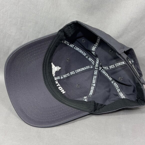 Ahead Hotel Del Coronado Strapback Hat Cap Gray San Diego California Golfer Mens - Picture 13 of 16